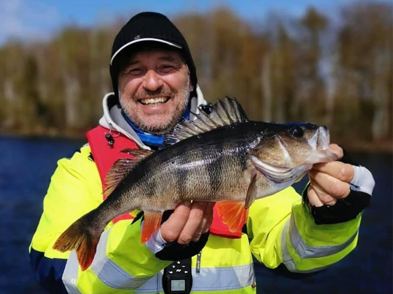 Smaland sportfiske Gewässer Asnen Barsch