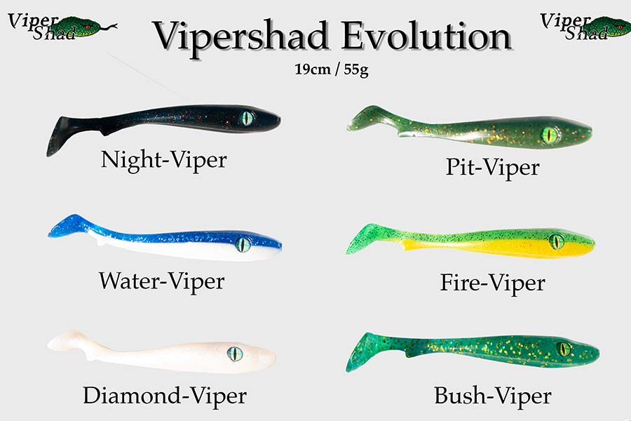 Vipershad Evolution Småland Sportfiske Köder und Ausrüstung
