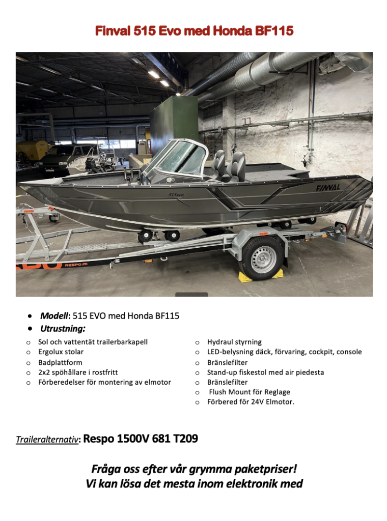 Lagerboot Finval 515 EVO