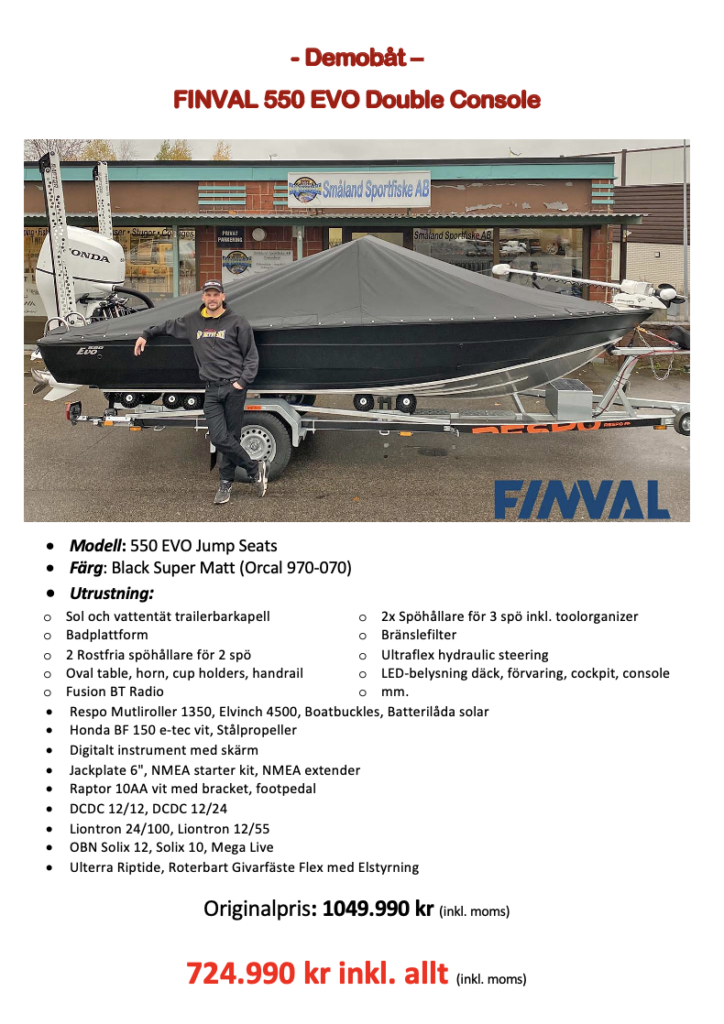 Finval EVO 550 matt black Gebrauchtboot