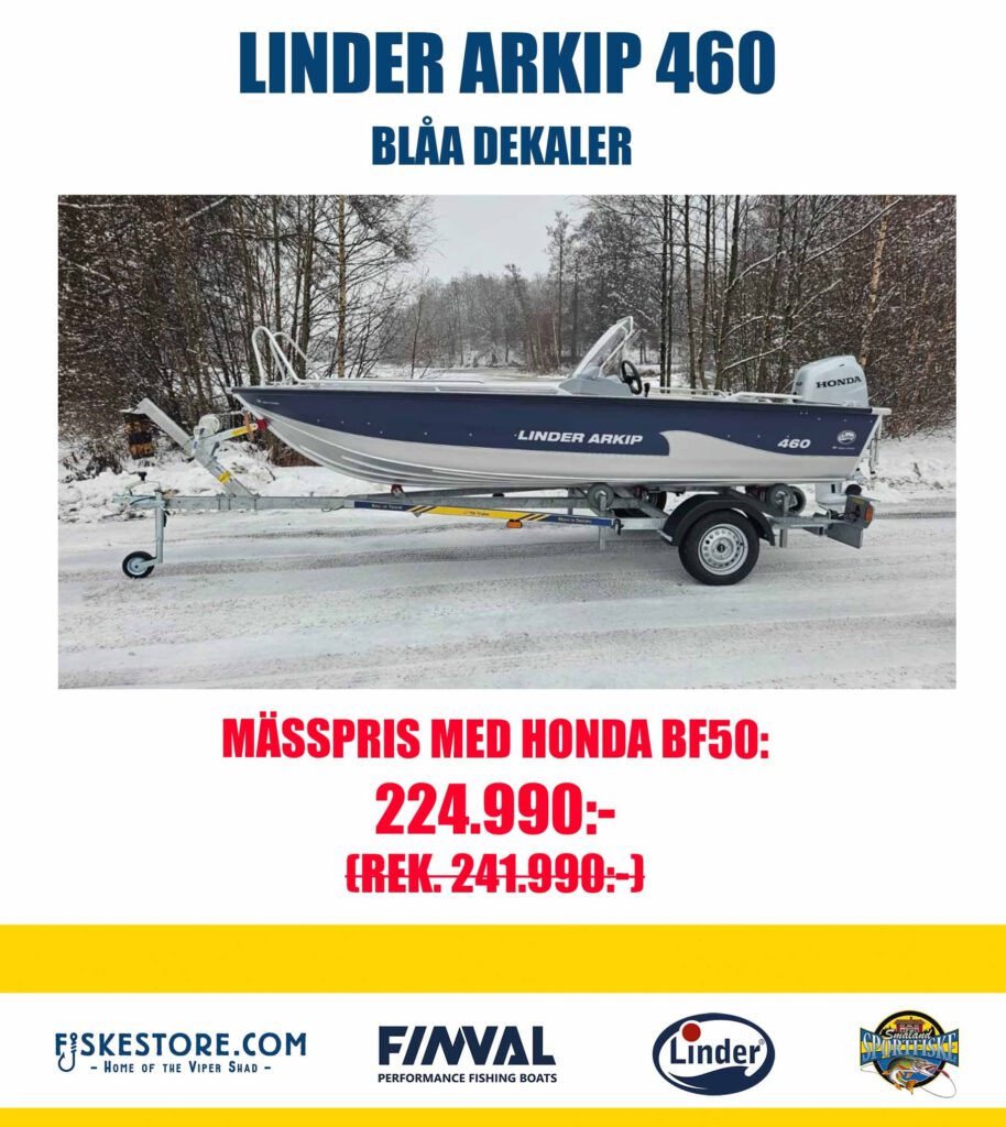 Sportfiskemässan 2024, Messbåtar, Lagerbåter, Finval, Linder, Honda