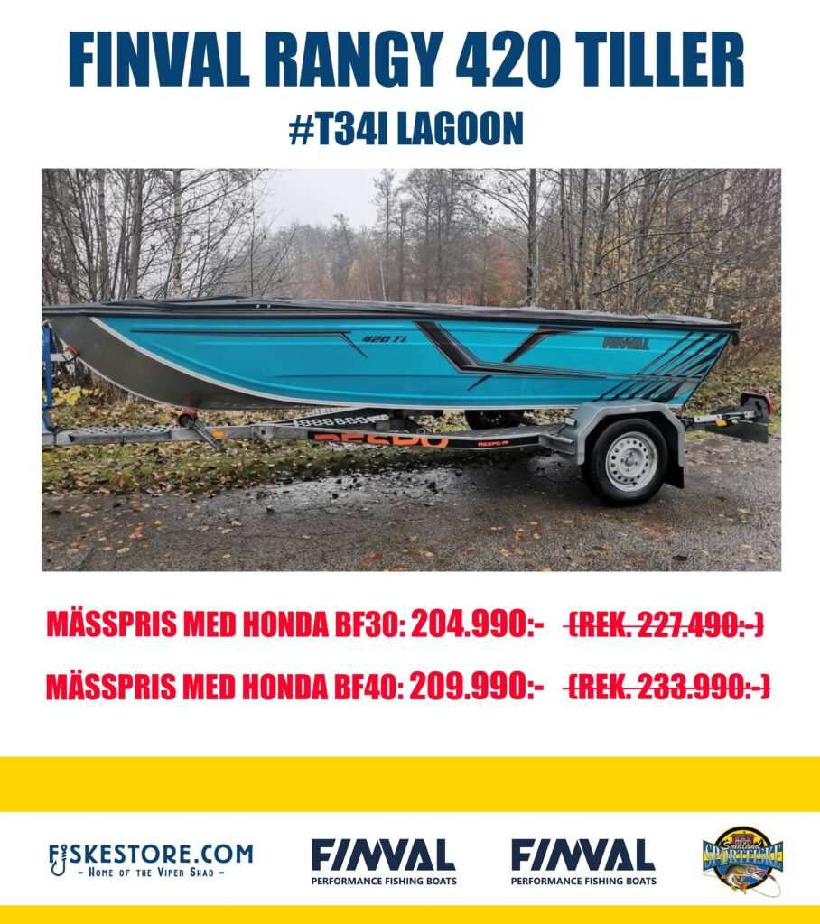 Sportfiskemässan 2024, Messbåtar, Lagerbåter, Finval, Linder, Honda